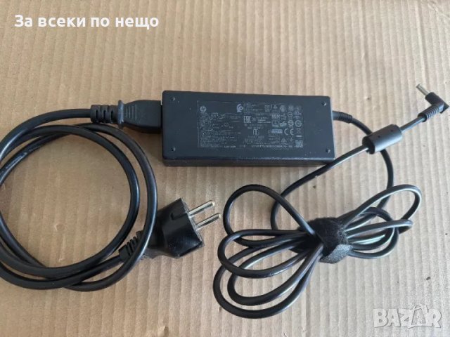 Оригинално захранване зарядно за лаптоп HP 19.5V 4.62A Синя букса , зарядно HP