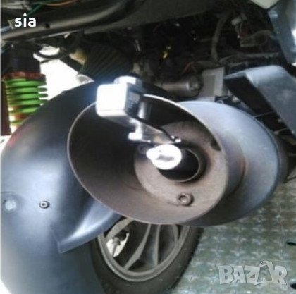 Свирка за ауспух L, турбо звук/ саунд Л, резонатор, Размер L 44-55мм, сив, снимка 4 - Аксесоари и консумативи - 33988089