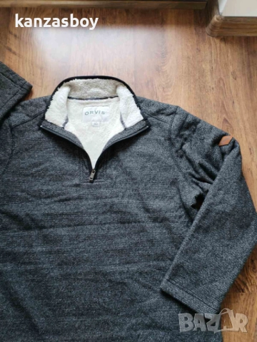 orvis - ДЕБЕЛО мъжко горнище КАТО НОВО L, снимка 4 - Блузи - 52654423