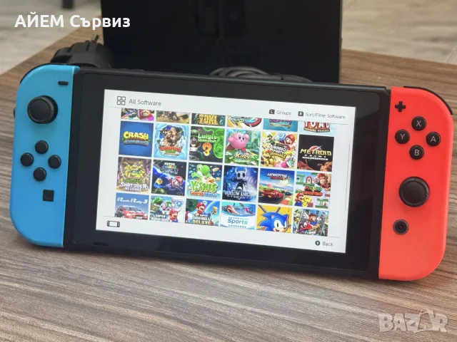 Nintendo Switch с поставен чип и 128GB, снимка 3 - Nintendo конзоли - 55797749