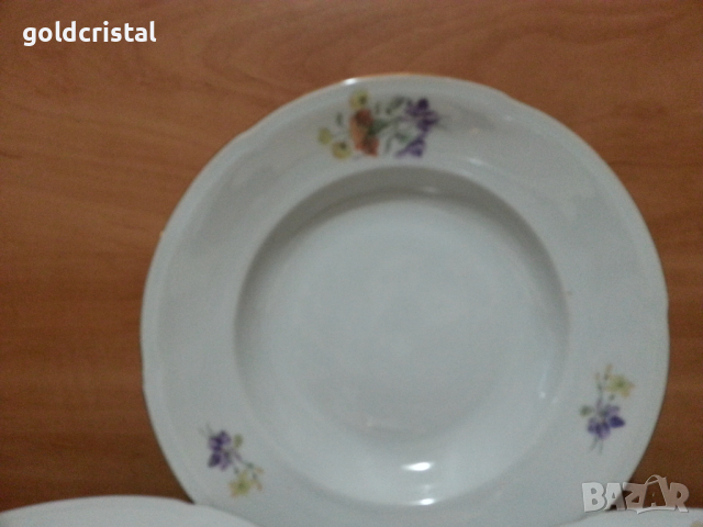 Стар български порцелан чинии дълбоки , снимка 6 - Антикварни и старинни предмети - 44927703