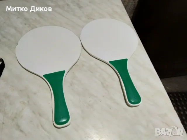 Хилки за плажен тенис 2 броя 33х19см като нови, снимка 4 - Тенис - 48613869