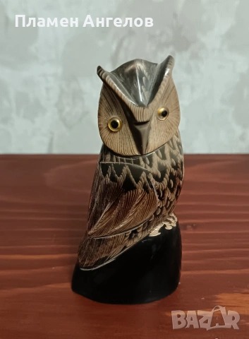 Винтидж фигурка от естествен рог, снимка 7 - Колекции - 53587488