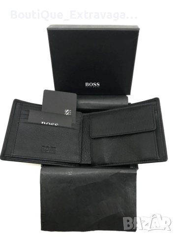 Мъжки подаръчен комплект колан и портфейл Hugo Boss 041/001 !, снимка 4 - Колани - 52687406