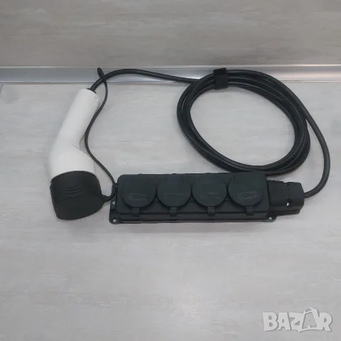 Нов V2L Адаптер Разклонител Type 2 към 4 х Шуко Контакта | 16A 3.5kW IP54 | Мобилно Захранване, снимка 4 - Аксесоари и консумативи - 56255462