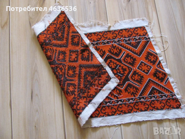 Ръчно бродирана възглавница-лен, памучни конци, 56х31см., снимка 4 - Декорация за дома - 53258941