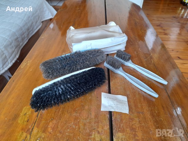 Стар комплект четки за обувки, снимка 2 - Антикварни и старинни предмети - 42420977