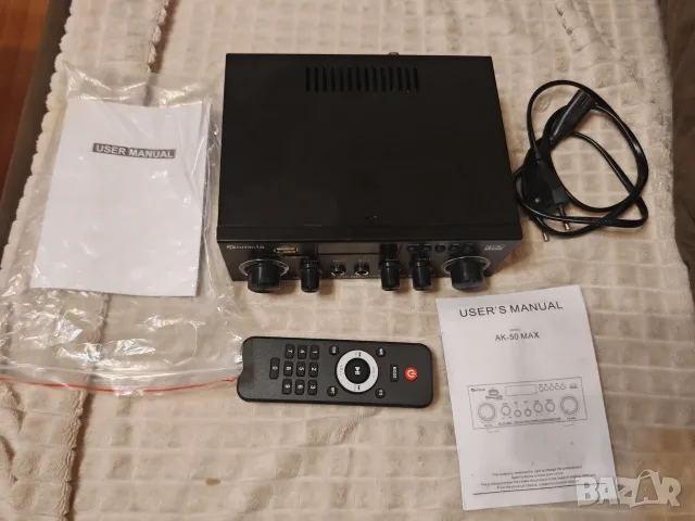 Romicta AK-50 MAX 2-канален усилвател Bluetooth / MP3 / FM / SD / USB