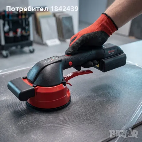Вибрационна вендуза за плочки, снимка 4 - Куфари с инструменти - 55840793