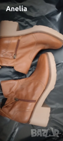 Естествена КОЖА Дамски Боти номер 40, снимка 5 - Дамски боти - 52577093