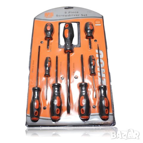 Комплект отвертки 9 броя автомобил автосервиз работилница кола джип, снимка 3 - Аксесоари и консумативи - 35880977