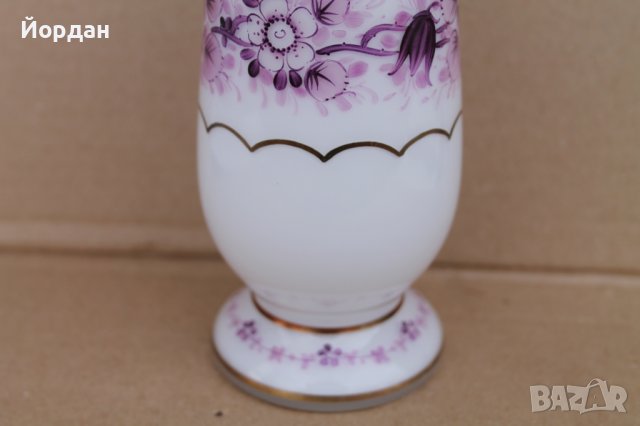 Ваза Бохемия, снимка 3 - Антикварни и старинни предмети - 40790603