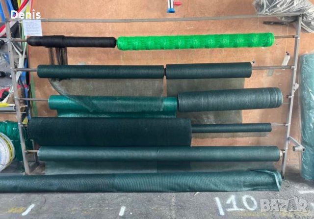 Мрежа срещу градушка и за засенчване за предпазване на зеленчуци. 