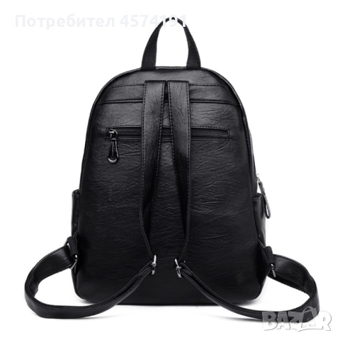 Комплект 3 части дамска раница, чантичка и портмоне, снимка 5 - Раници - 50244028