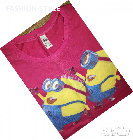 Миньонитее, дамска розова блуза, снимка 2 - Блузи с дълъг ръкав и пуловери - 36278325