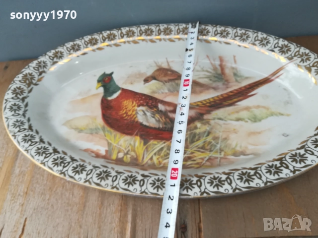 порцелан-красива голяма чиния 2409250746, снимка 5 - Антикварни и старинни предмети - 51815782