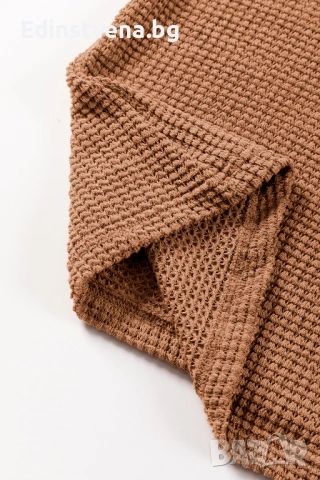 Дамска блуза в цвят карамел с дълги бухнали ръкави, снимка 10 - Блузи с дълъг ръкав и пуловери - 53061662