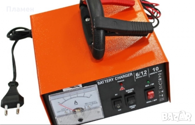 Трансформаторно зарядно устройство за акумулатори SLM 10 A, 6/12 V, 150 W, 120 Ah, снимка 10 - Аксесоари и консумативи - 24185173