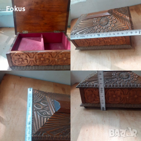 Антикварна музикална дървена кутия Шварцвалд - дърворезба, снимка 7 - Антикварни и старинни предмети - 53275306