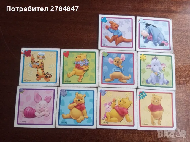 Карти с Мечо Пух , снимка 6 - Карти за игра - 47921650
