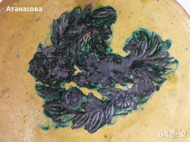 Авторска керамична чиния за стена МНХЗ 1970 г, снимка 3 - Декорация за дома - 42358873