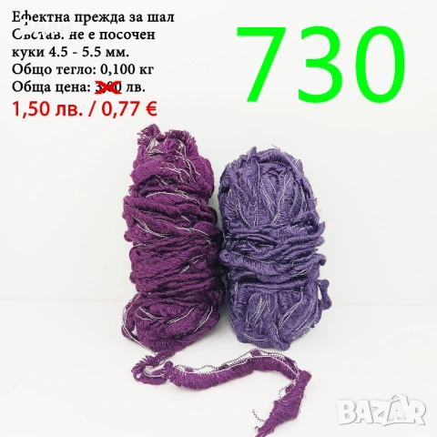 Остатъци от прежди различни по състав, снимка 17 - Други - 38749094