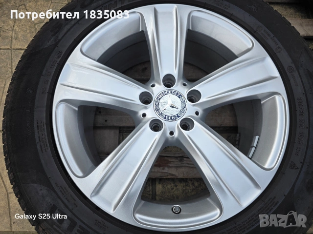 Лети джанти 18ки 5х112 Mercedes + зимни гуми 235/60/18 Pirelli, снимка 5 - Гуми и джанти - 53757941