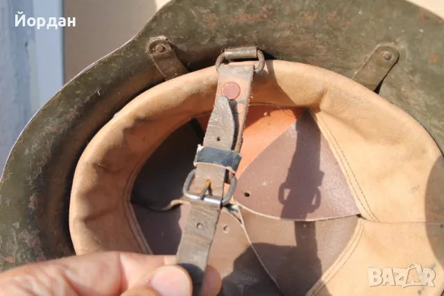 Българска военна каска модел 1936-та година, снимка 8 - Антикварни и старинни предмети - 47608261