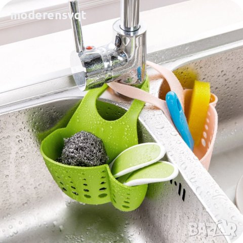 Кухненски органайзер за мивка за гъби и телчета, снимка 4 - Органайзери - 40452968
