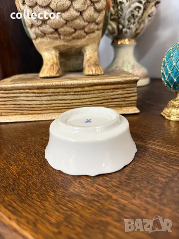 Порцеланова колекционерска купичка на Meissen. №8246, снимка 7 - Антикварни и старинни предмети - 56099527