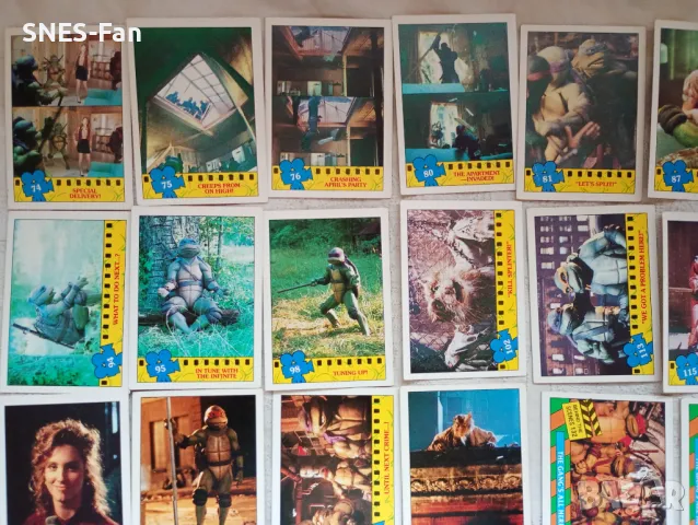 Стари картончета Костенурките нинджа, снимка 4 - Колекции - 50163938