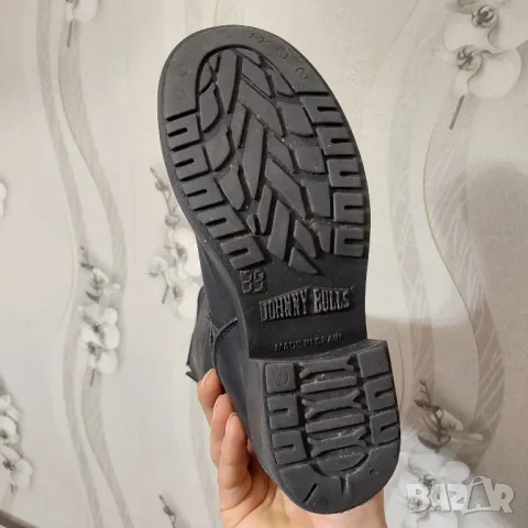 Кожени мотоциклетни  обувки / ботуши  на Johnny Bull номер 39, снимка 18 - Дамски ботуши - 48985690