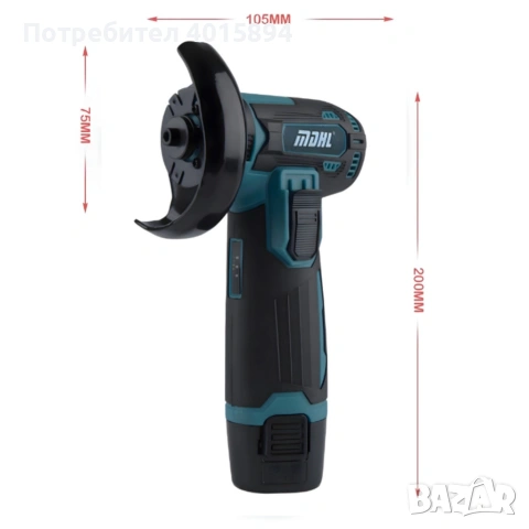 Безчетков ъглошлайф 12V - прецизно рязане и шлайфане, снимка 14 - Ъглошлайфи - 53768448