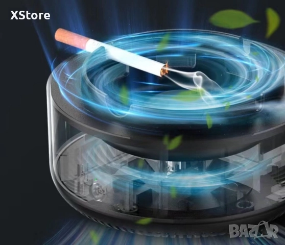 Бездимен пепелник, подходящ за дом, офис, кола, снимка 4 - Други стоки за дома - 49015283