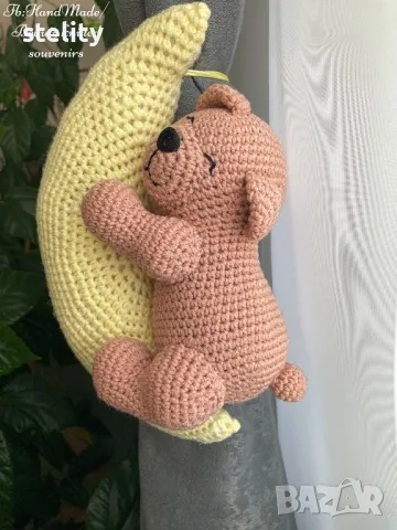 Спящо мече-държач за перде, снимка 2 - Декорация за дома - 48658495