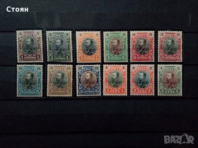 България редовни марки Фердинанд 1901г. №53/64 каталога, снимка 2 - Филателия - 27639924