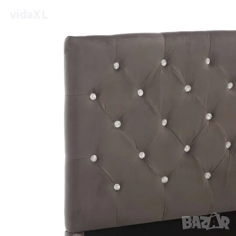 vidaXL Рамка за легло, сива, текстил, 120x200 см, снимка 5 - Спални и легла - 56146510
