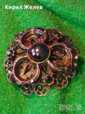 СКЪПОЦЕННА АРТ-ДЕКО СТИЛ СТАРА ФИЛИГРАННА БРОШКА РЕТРО БИЖУ 22740