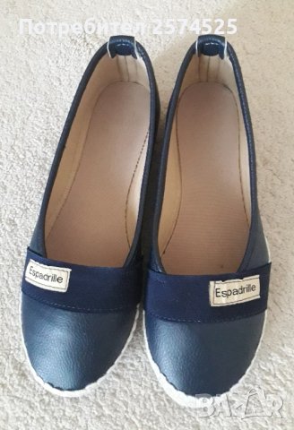 Нови тъмносини обувки, 37, снимка 2 - Дамски ежедневни обувки - 42293089