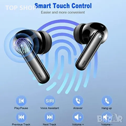 Безжични слушалки Водоустойчиви Bluetooth 5.3 LED дисплей, снимка 3 - Слушалки и портативни колонки - 49249295