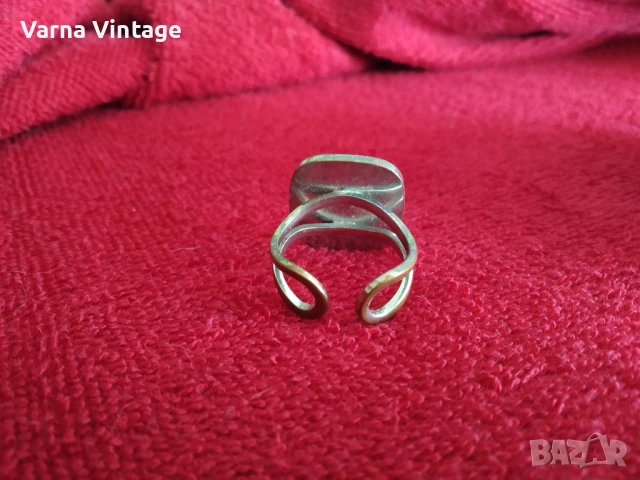 Дамски винтидж пръстен. емайл., снимка 5 - Пръстени - 51080007