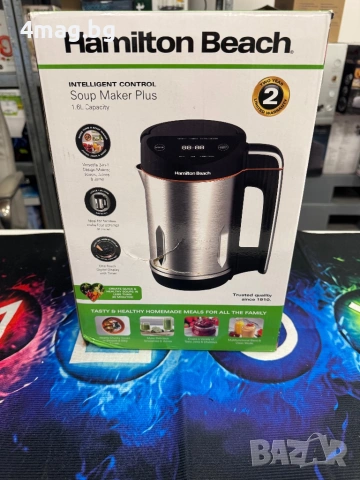 Hamilton Beach Intelligent Control Soup Maker Plus, уред за приготвяне на супи, сокове и сладка. 