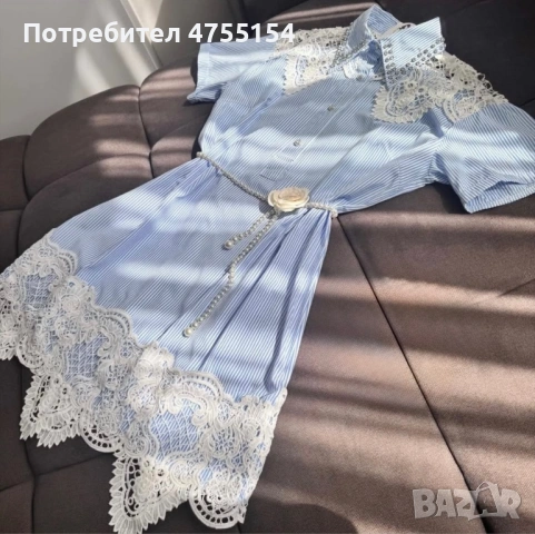 Рокля с дантела , снимка 2 - Рокли - 53714111