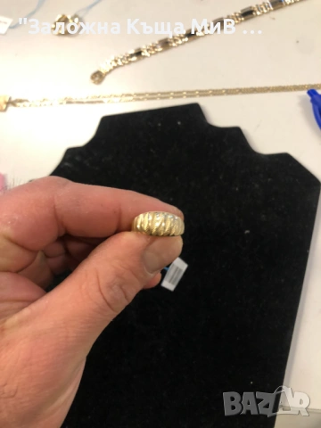 Златен Дамски Пръстен 1.71фр 14к размер 19-59 