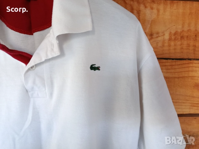 Vintage Lacoste Polo T-Shirt 90s/ Оригинална Lacoste поло тениска | ПЕРФЕКТНО СЪСТОЯНИЕ | , снимка 5 - Тениски - 52858727