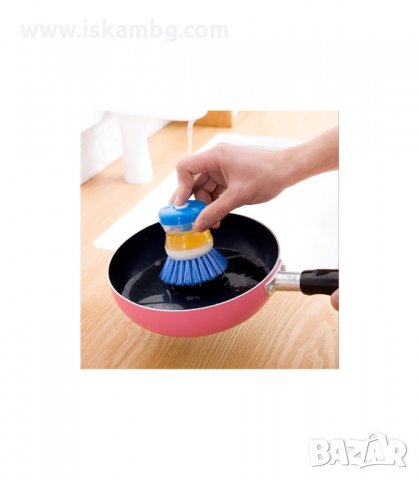 ДОМАКИНСКА ЧЕТКА ЗА МИЕНЕ С КОНТЕЙНЕР ЗА ПРЕПАРАТ - код 1993, снимка 5 - Аксесоари за кухня - 33966469