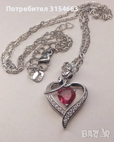 Колие с кристали , снимка 3 - Колиета, медальони, синджири - 51682078