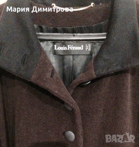 Louis Feraud красиво палто вълна/кашмир/ангора/кашгора, снимка 4 - Палта, манта - 38789924
