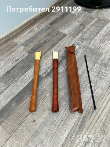 Дъвена флейта, комплект от две