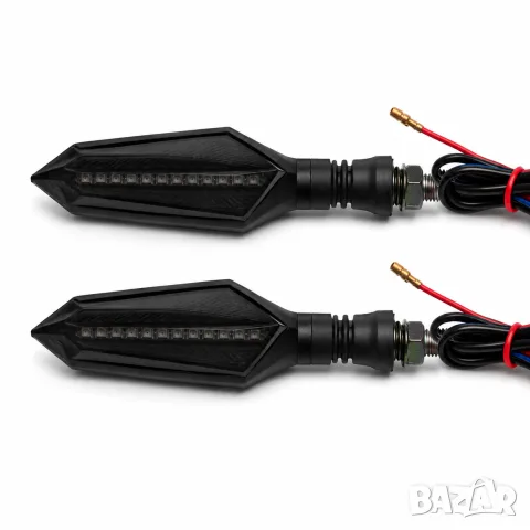Комплект 12V LED мигачи с по 12 диода 2 броя, снимка 2 - Аксесоари и консумативи - 55865979